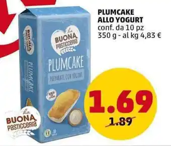 PENNY BUONA Pasticceria PLUMCAKE ALLO YOGURT conf. da 10 pz 350 g offerta