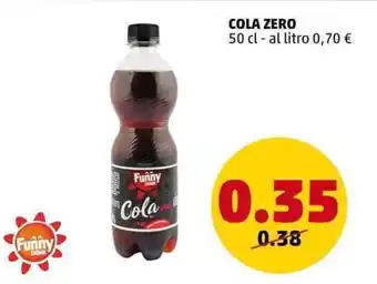PENNY Funny COLA ZERO 50 cl offerta