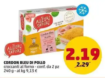 PENNY CORDON BLEU DI POLLO croccanti al forno - conf. da 2 pz 240 g offerta