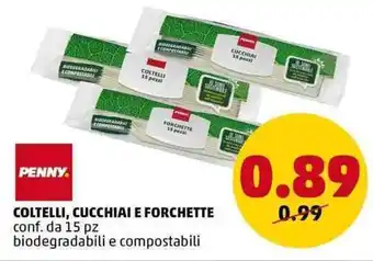 PENNY COLTELLI, CUCCHIAI E FORCHETTE conf. da 15 pz
