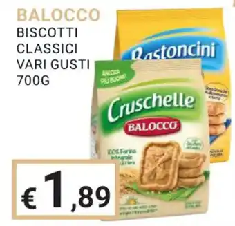 Eté BALOCCO BISCOTTI CLASSICI VARI GUSTI 700G offerta