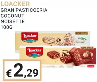 Eté LOACKER GRAN PASTICCERIA COCONUT NOISETTE 100 g offerta