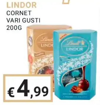 Eté LINDOR CORNET VARI GUSTI 200 g offerta