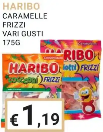 HARIBO CARAMELLE FRIZZI VARI GUSTI 175G