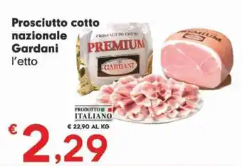 Despar Prosciutto cotto nazionale Gardani offerta