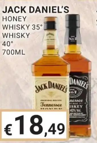 JACK DANIEL'S HONEY WHISKY 35° WHISKEY 40% 700 ML