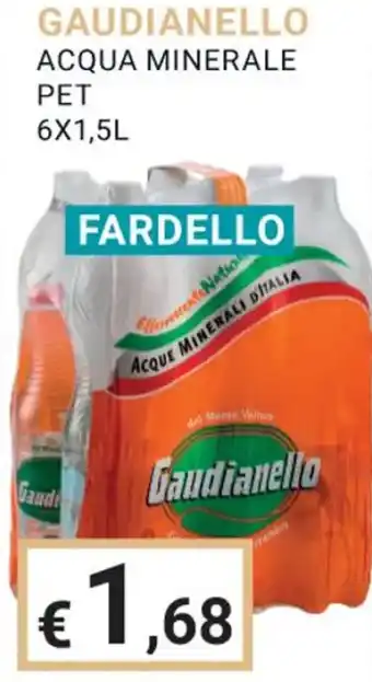 Eté GAUDIANELLO ACQUA MINERALE PET 6 x 1, 5 L offerta