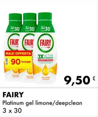 Iper Tosano FAIRY Platinum gel limone/deepclean 3 x 30 offerta