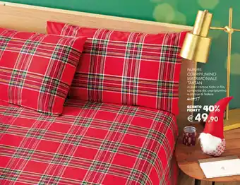 Esselunga PARURE COPRIPIUMINO MATRIMONIALE TARTAN offerta