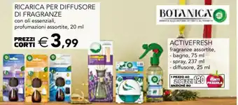 Esselunga RICARICA PER DIFFUSORE DI FRAGRANZE con oli essenziali, profumazioni assortite, 20 ml offerta