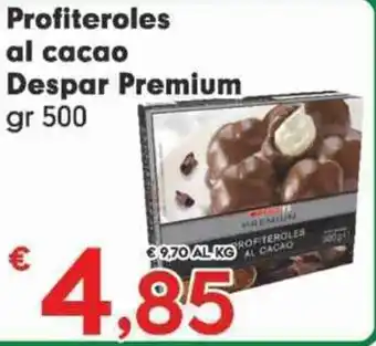 Despar Profiteroles al cacao Despar Premium gr 500 offerta