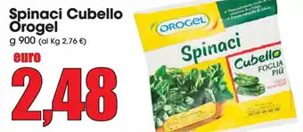 Carrefour Market Orogel Spinaci Cubello 900g offerta