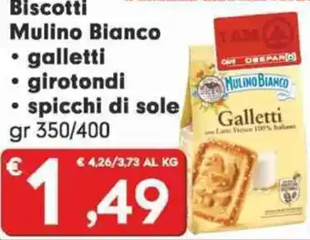 Despar Biscotti Mulino Bianco gr 350/400 offerta