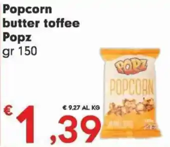 Popcorn butter toffee Popz gr 150
