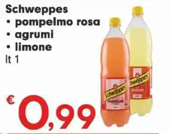 Despar Schweppes pompelmo rosa, agrumi, limone lt 1 offerta