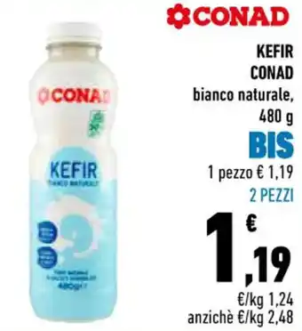Conad City KEFIR CONAD bianco naturale, 480 g offerta