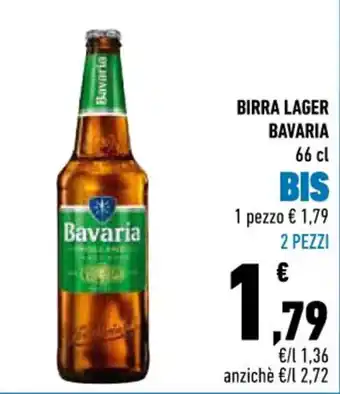 Conad City BIRRA LAGER BAVARIA 66 cl offerta