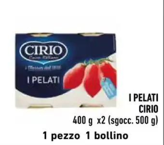 Conad City I PELATI CIRIO 400 g x2 (sgocc. 500 g) offerta