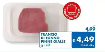 MD Discount TRANCIO DI TONNO PINNE GIALLE g 140 offerta