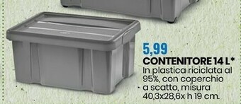 Eurospin Contenitore 14 L offerta