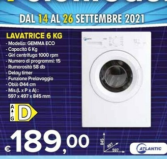 MD Discount Gemma Lavatrice offerta