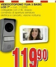 Mondo Brico Videocitofono Ylva 3 Basic LCD 7" offerta