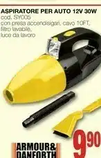 Mondo Brico Armour & Danforth Aspiratore Per Auto SY005 offerta