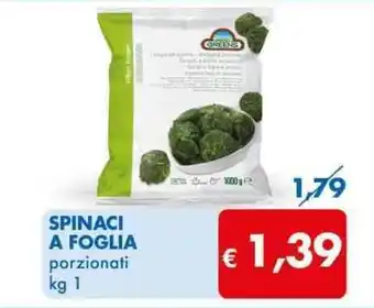 MD Discount SPINACI A FOGLIA porzionati kg 1 offerta