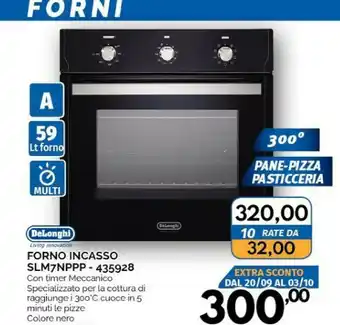 Orizzonte DeLonghi SLM 7N PPP "PIZZA" Forno Elettrico 59 L Nero A offerta