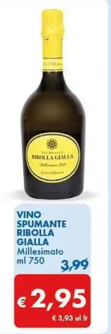 MD Discount VINO SPUMANTE RIBOLLA GIALLA Millesimato ml 750 offerta