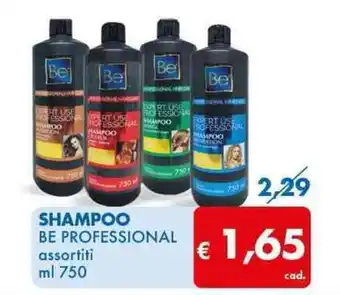 MD Discount SHAMPOO BE PROFESSIONAL assortiti ml 750 offerta