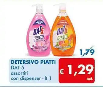 MD Discount DETERSIVO PIATTI DAT 5 assortiti con dispenser - It 1 offerta