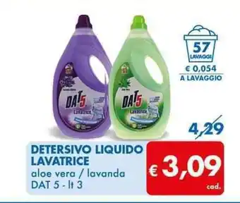 MD Discount DETERSIVO LIQUIDO LAVATRICE aloe vera / lavanda DAT 5 - It 3 offerta