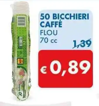 MD Discount 50 BICCHIERI CAFFÉ FLOU 70 cc offerta