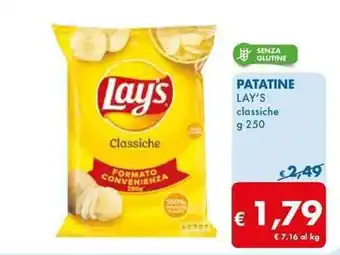 MD Discount PATATINE LAY'S classiche g 250 offerta