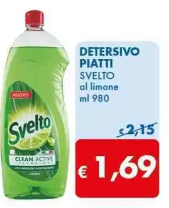 MD Discount DETERSIVO PIATTI SVELTO al limone ml 980 offerta