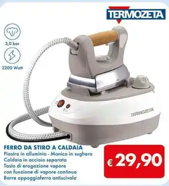 MD Discount TERMOZETA FERRO DA STIRO A CALDAIA offerta