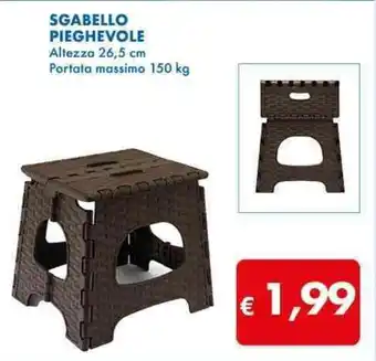 SGABELLO PIEGHEVOLE