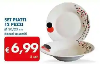 MD Discount SET PIATTI 12 PEZZI offerta
