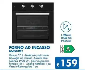 MD Discount FORNO AD INCASSO B66SF3MT offerta