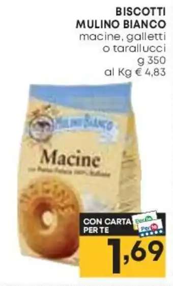 Pam BISCOTTI MULINO BIANCO macine, galletti o tarallucci g 350 offerta