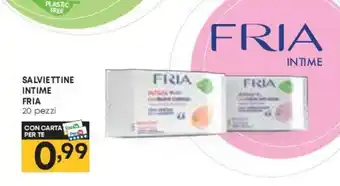 Pam SALVIETTINE INTIME FRIA 20 pezzi offerta