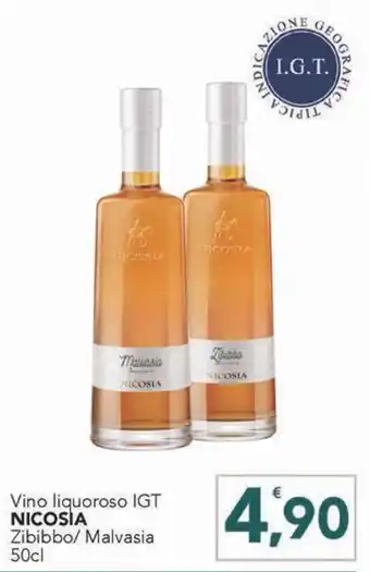 Vino liquoroso IGT NICOSIA Zibibbo/ Malvasia 50cl