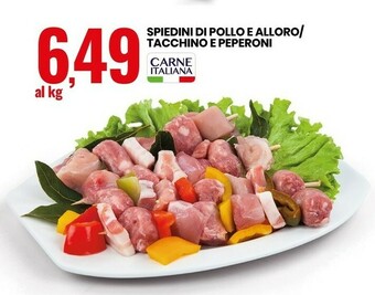 Eurospin Spiedini Di Pollo E Alloro / Tacchino E Peperon offerta