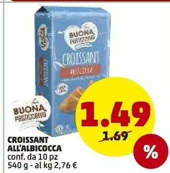 PENNY La Buona Pasticceria - 10 Croissants All'Albicocca 540 G(ml) offerta