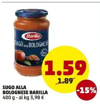 PENNY Barilla Sugo Alla Bolognese 400 G offerta