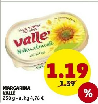 PENNY Vallè - Margarina 250 G(ml) offerta