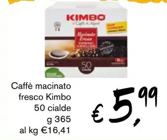 Caffè macinato fresco Kimbo 50 cialde g 365