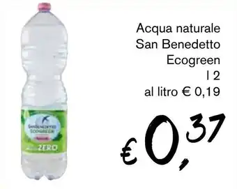 èccoMI Acqua naturale San Benedetto Ecogreen l 2 offerta
