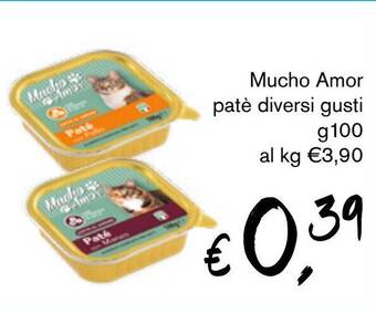 èccoMI Mucho Amor patè diversi gusti g 100 offerta